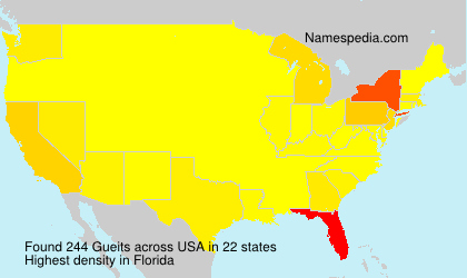 Surname Gueits in USA