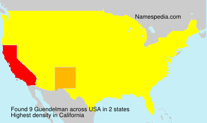 Surname Guendelman in USA