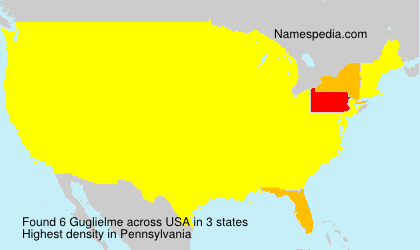 Surname Guglielme in USA
