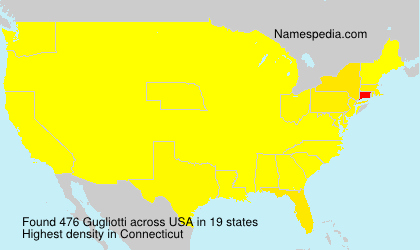 Surname Gugliotti in USA