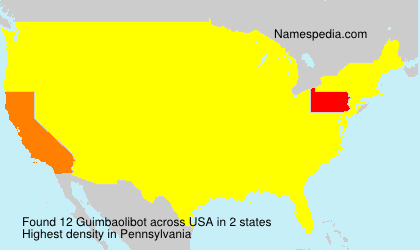 Surname Guimbaolibot in USA