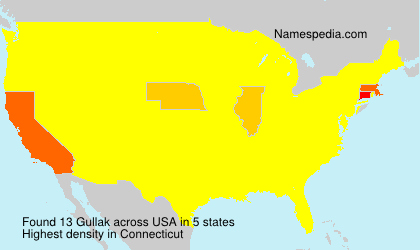 Surname Gullak in USA