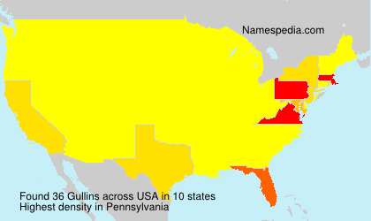 Surname Gullins in USA