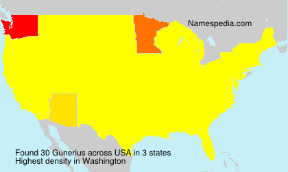 Surname Gunerius in USA
