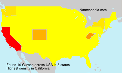 Surname Gurash in USA