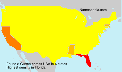 Surname Gurtan in USA