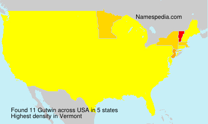 Surname Gutwin in USA