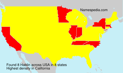 Surname Hablin in USA