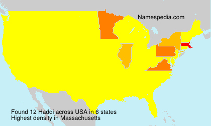 Surname Haddi in USA