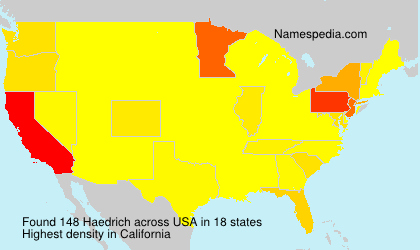 Surname Haedrich in USA