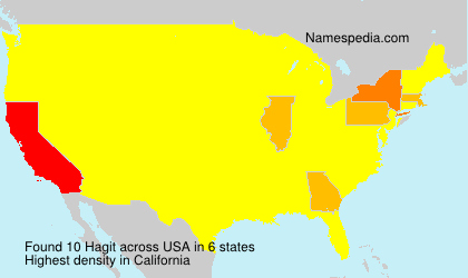 Surname Hagit in USA