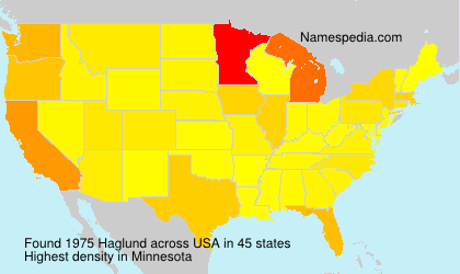 Surname Haglund in USA