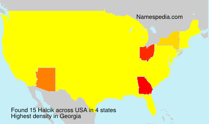 Surname Halcik in USA