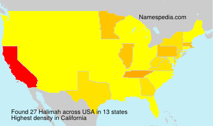 Surname Halimah in USA