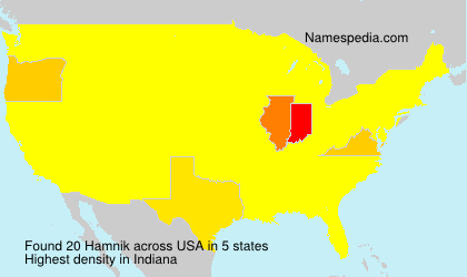 Surname Hamnik in USA
