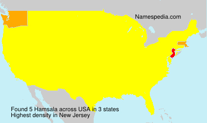 Surname Hamsala in USA Surname Hamsala in USA