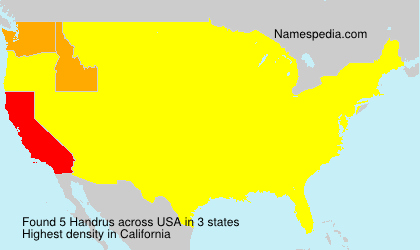 Surname Handrus in USA