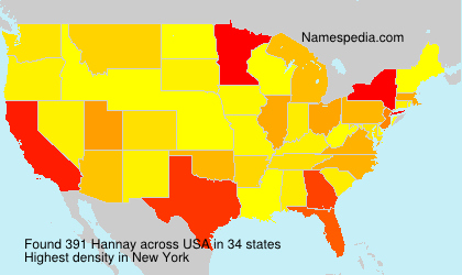 Surname Hannay in USA