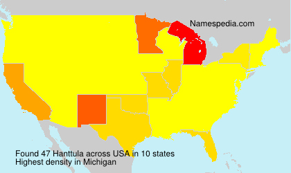 Surname Hanttula in USA