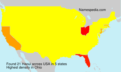 Surname Haoui in USA