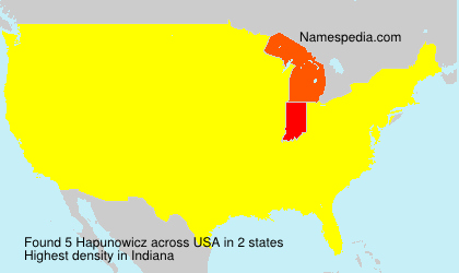 Surname Hapunowicz in USA
