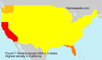 Surname Harakat in USA
