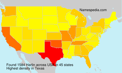 Surname Harlin in USA