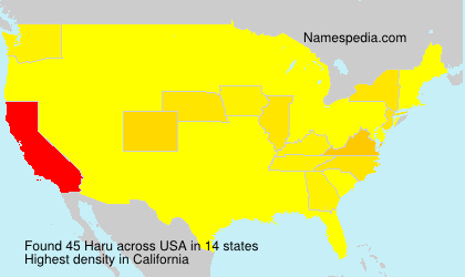 Surname Haru in USA