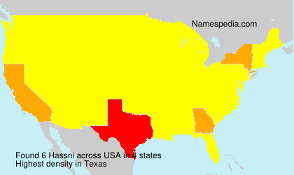 Surname Hassni in USA Surname Hassni in USA