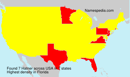 Surname Hatner in USA