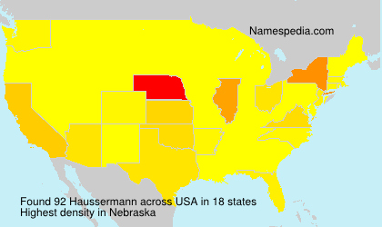 Surname Haussermann in USA