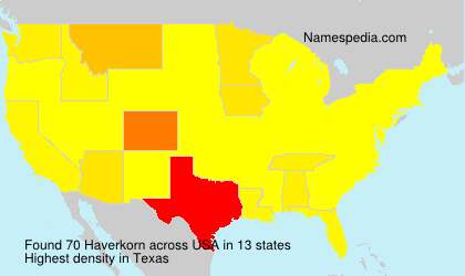 Surname Haverkorn in USA Surname Haverkorn in USA