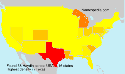 Surname Haydin in USA
