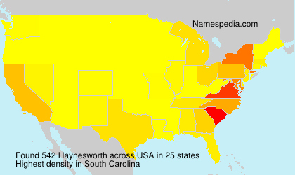 Surname Haynesworth in USA