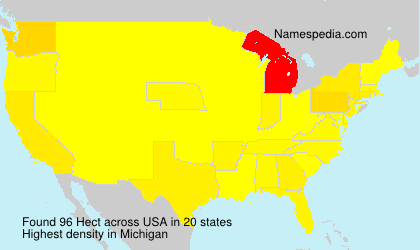 Surname Hect in USA