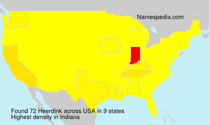 Surname Heerdink in USA Surname Heerdink in USA