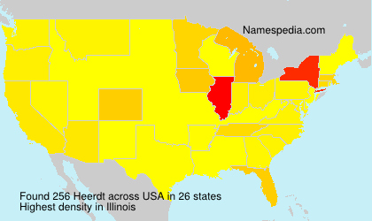 Surname Heerdt in USA