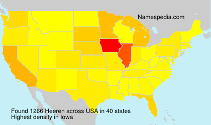 Surname Heeren in USA