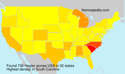 Surname Hegler in USA