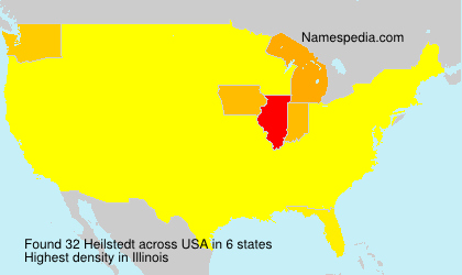 Surname Heilstedt in USA