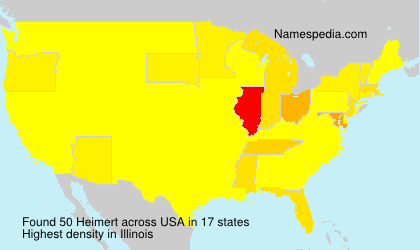 Surname Heimert in USA