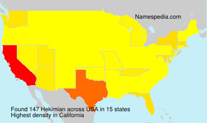 Surname Hekimian in USA