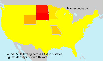 Surname Hellevang in USA