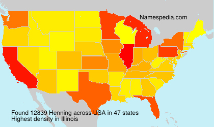 Surname Henning in USA
