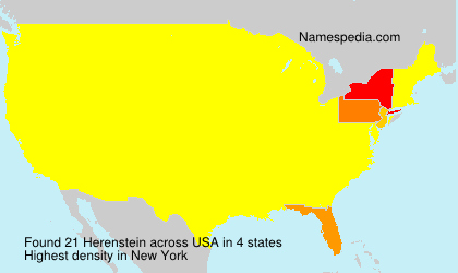 Surname Herenstein in USA
