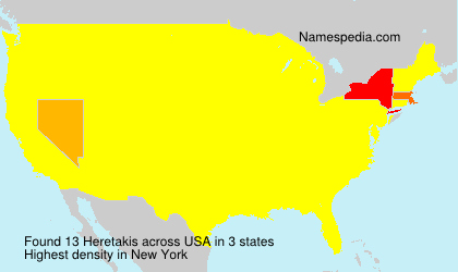 Surname Heretakis in USA Surname Heretakis in USA