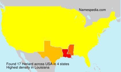 Surname Heriard in USA