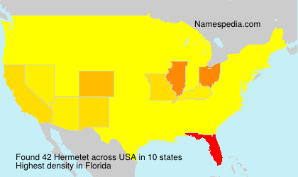 Surname Hermetet in USA