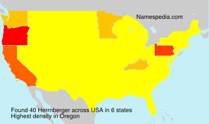 Surname Herrnberger in USA