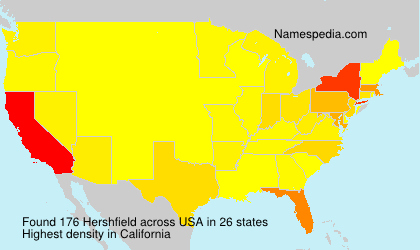 Surname Hershfield in USA Surname Hershfield in USA